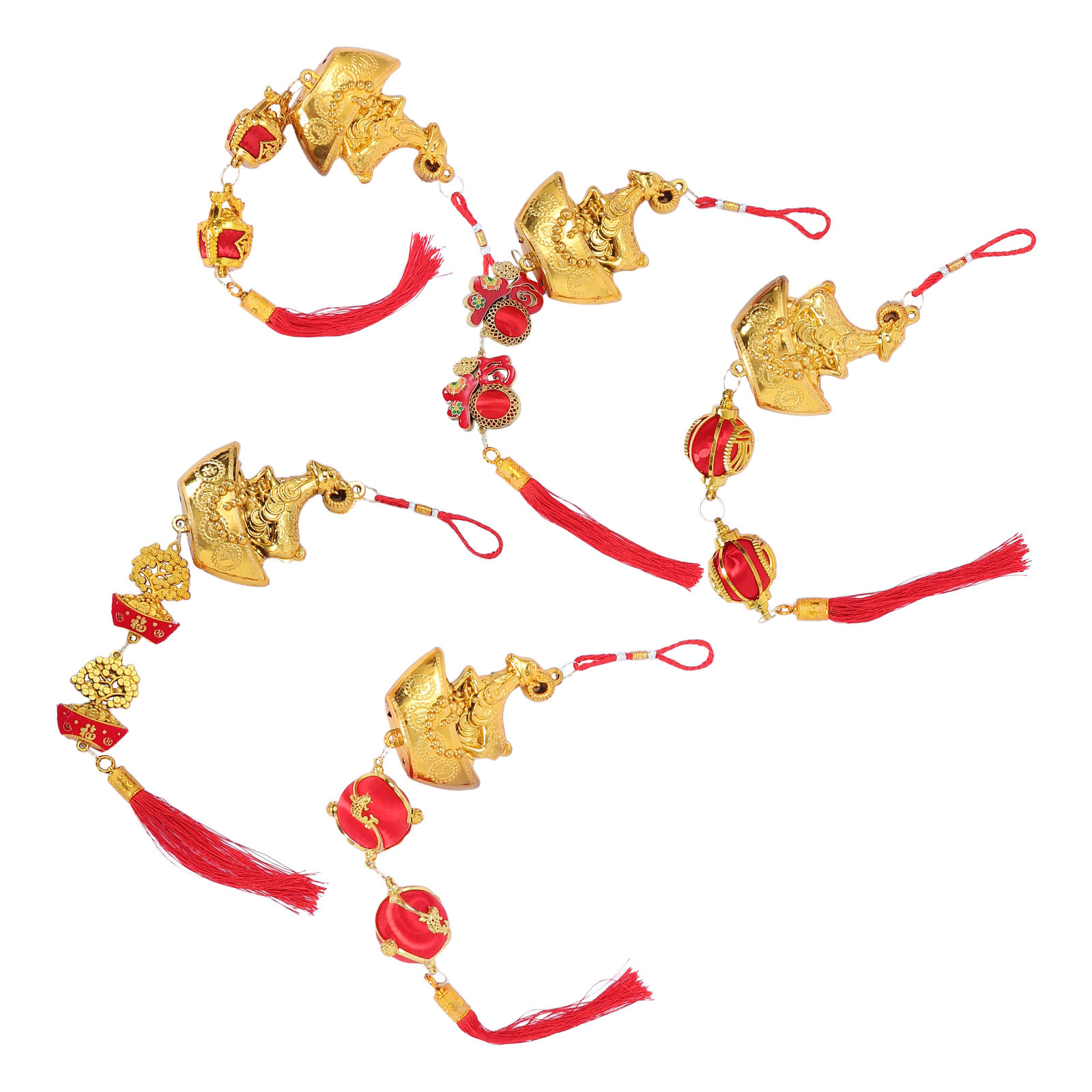 Home Office Feng Shui - 5Pcs Goat Zodiac Hanging Ornament 2027