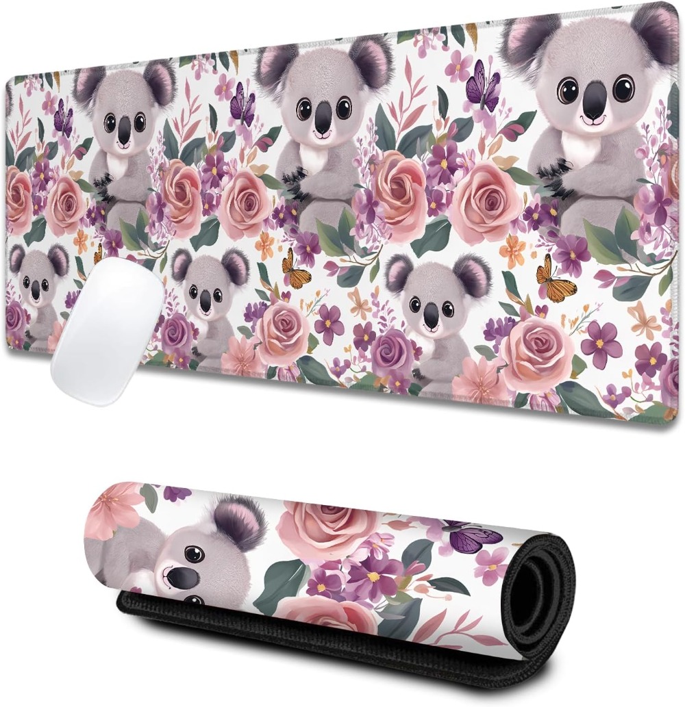 Mousepad Xl Extended - Koala Large Gaming Desk Mat,Rubber Non-Slip