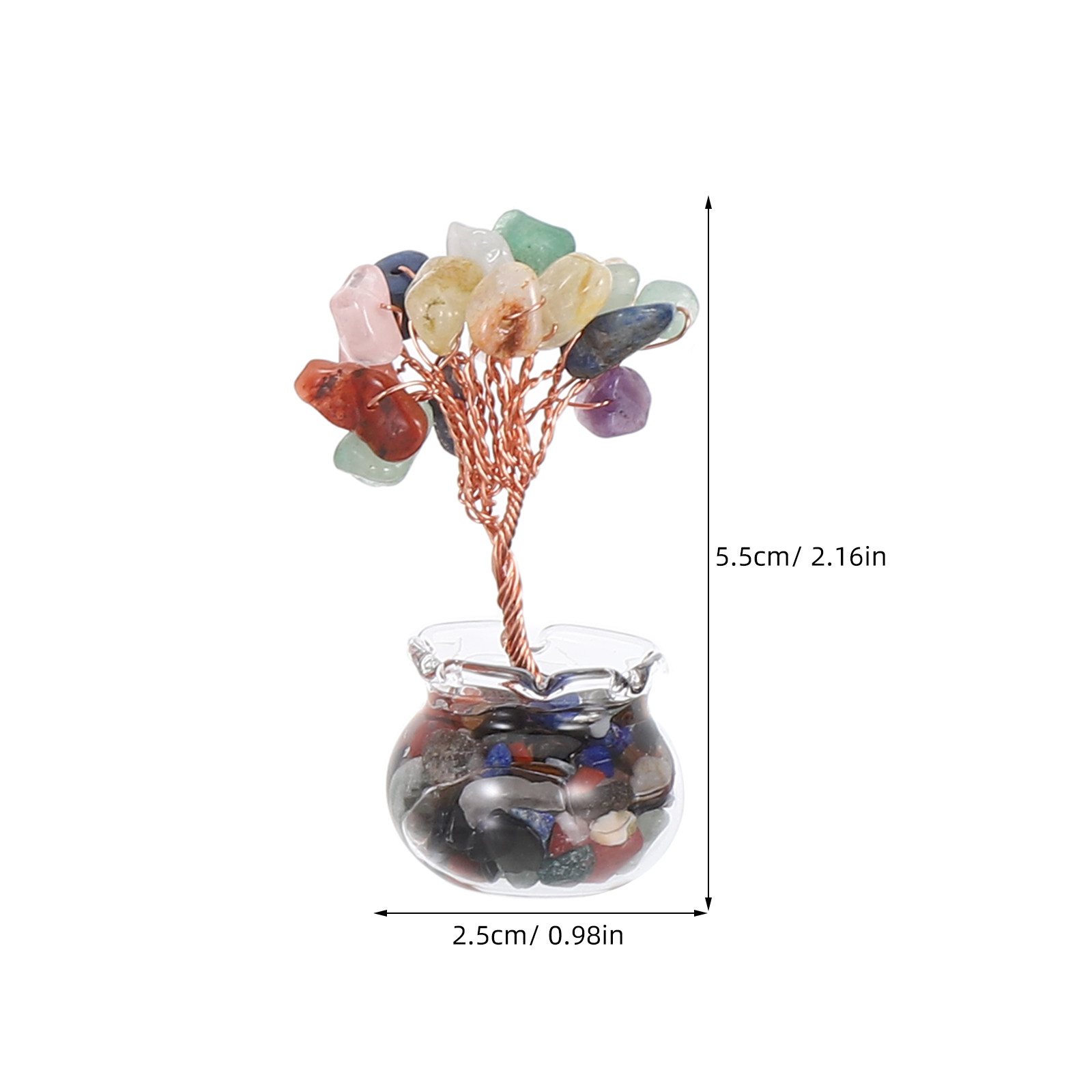 12Pcs Mini Crystal Money Tree  - Home Office Feng Shui recension och pris