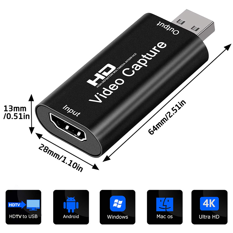 USB 2.0 Video Capture Card HD  - Webcam Hd 1080P recension och pris