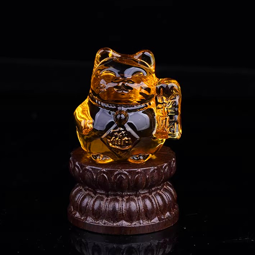 Lucky Cat Desk Ornament,Money  - Home Office Feng Shui recension och pris