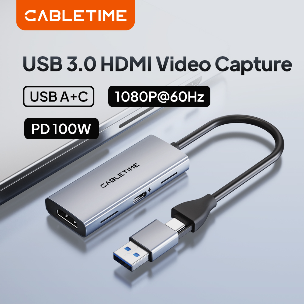 CABLETIME USB 3.0 HDMI Video C - Webcam Hd 1080P recension och pris