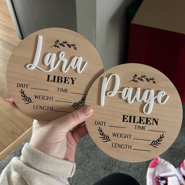 1Pc Custom Baby Announcement S - Home Office Room recension och pris