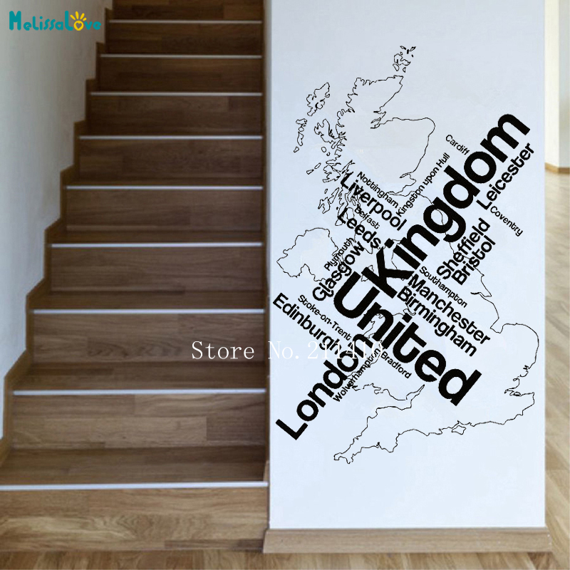 Wall Sticker Map London Unied  - Home Office London recension och pris