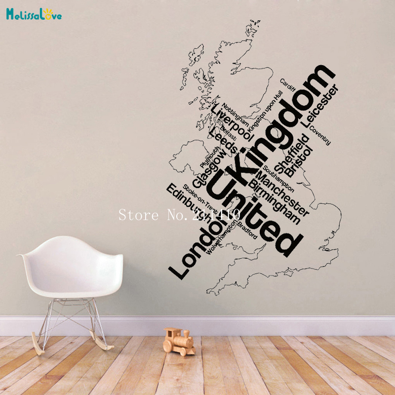 Wall Sticker Map London Unied  - Home Office London recension och pris