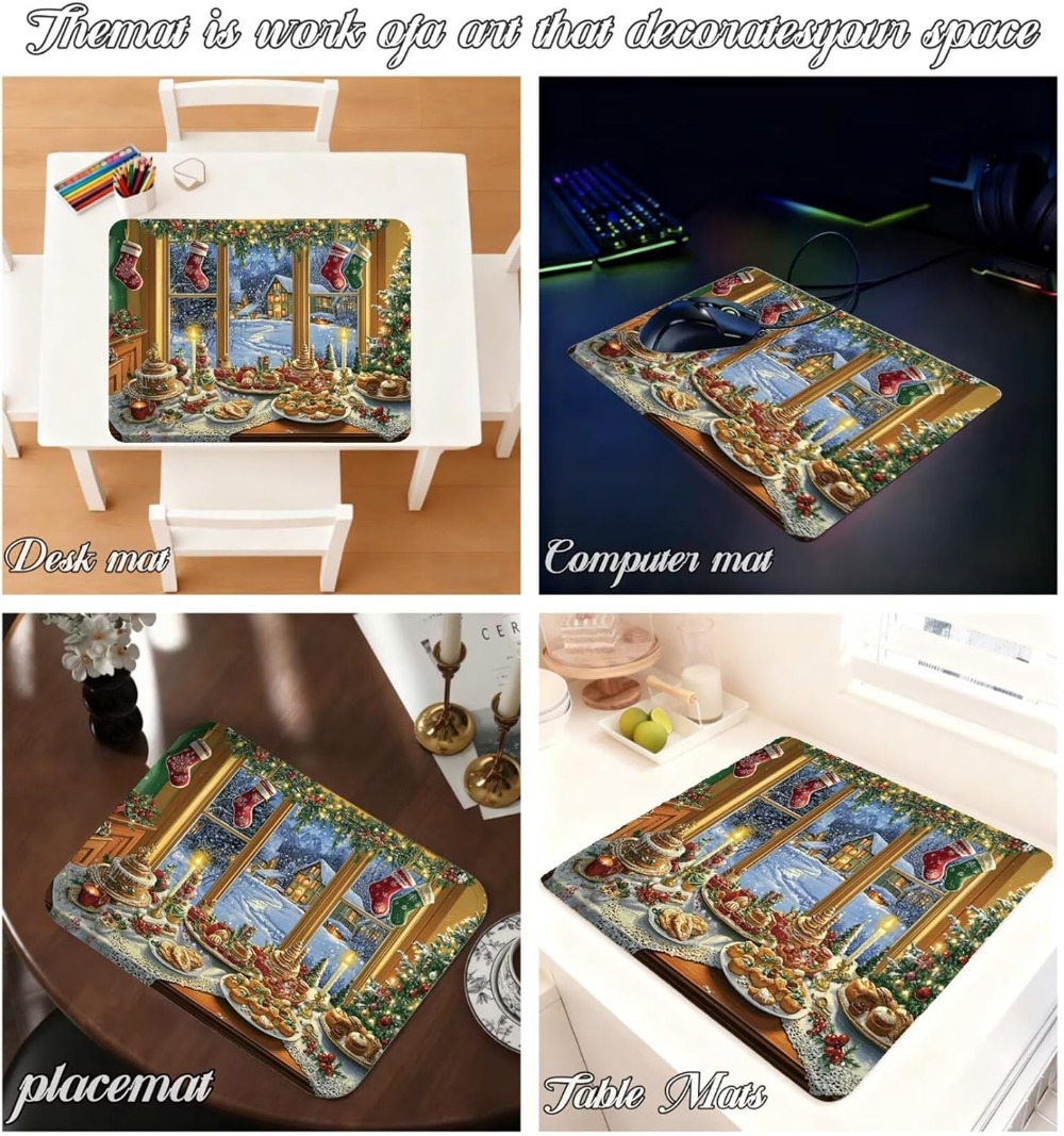 Christmas Food Window Scene La - Mousepad Xl Extended recension och pris