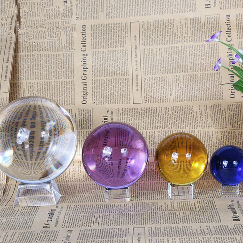 4Cm Crystal Ball Sphere Violet - Home Office Feng Shui recension och pris