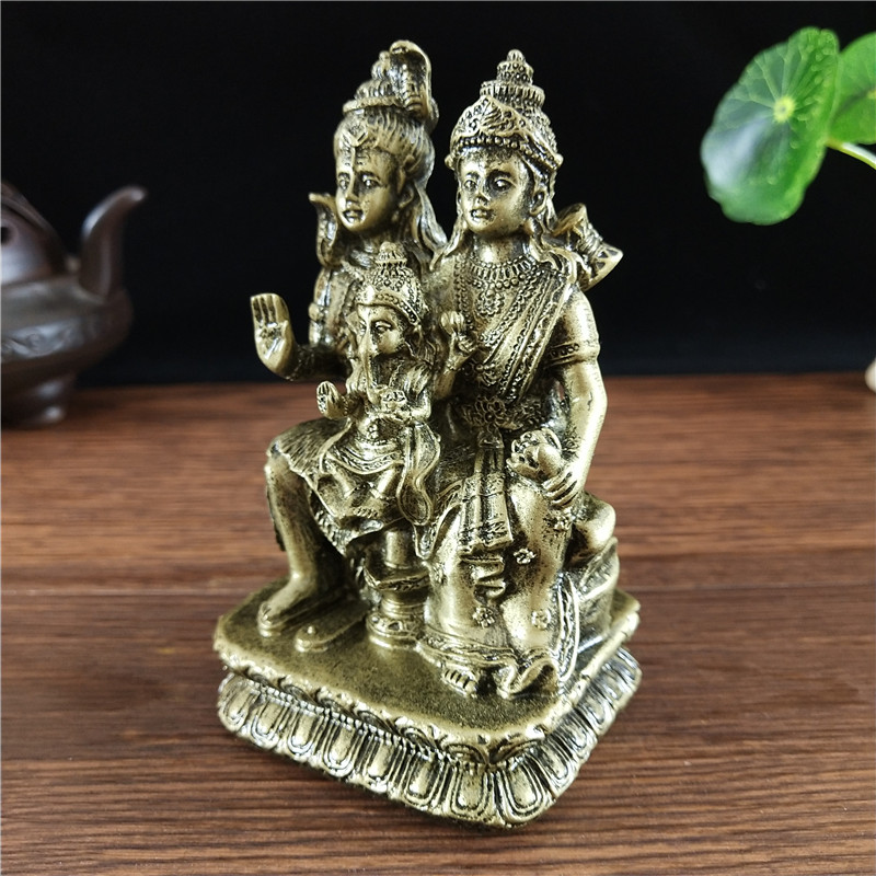 Bronze Color Shiva Statue Hind - Home Office Feng Shui recension och pris