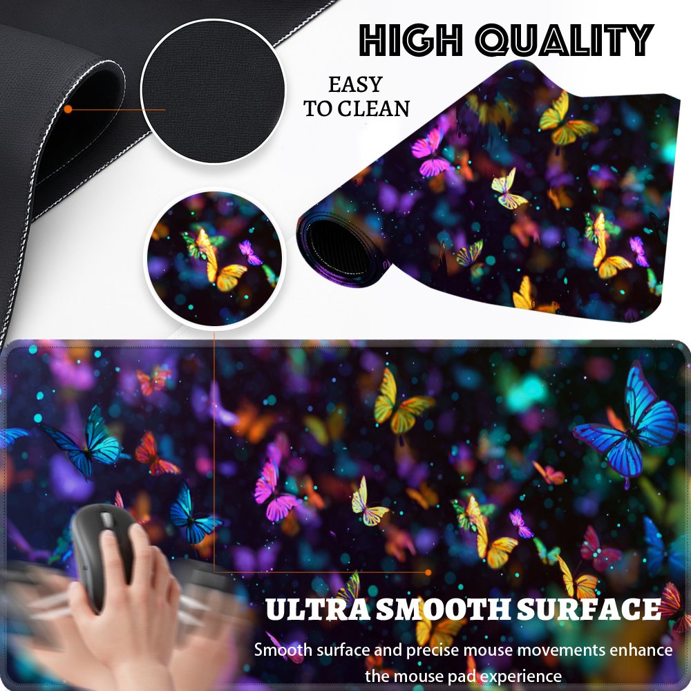 Colorful Butterfly XL Extended - Mousepad Xl Extended recension och pris