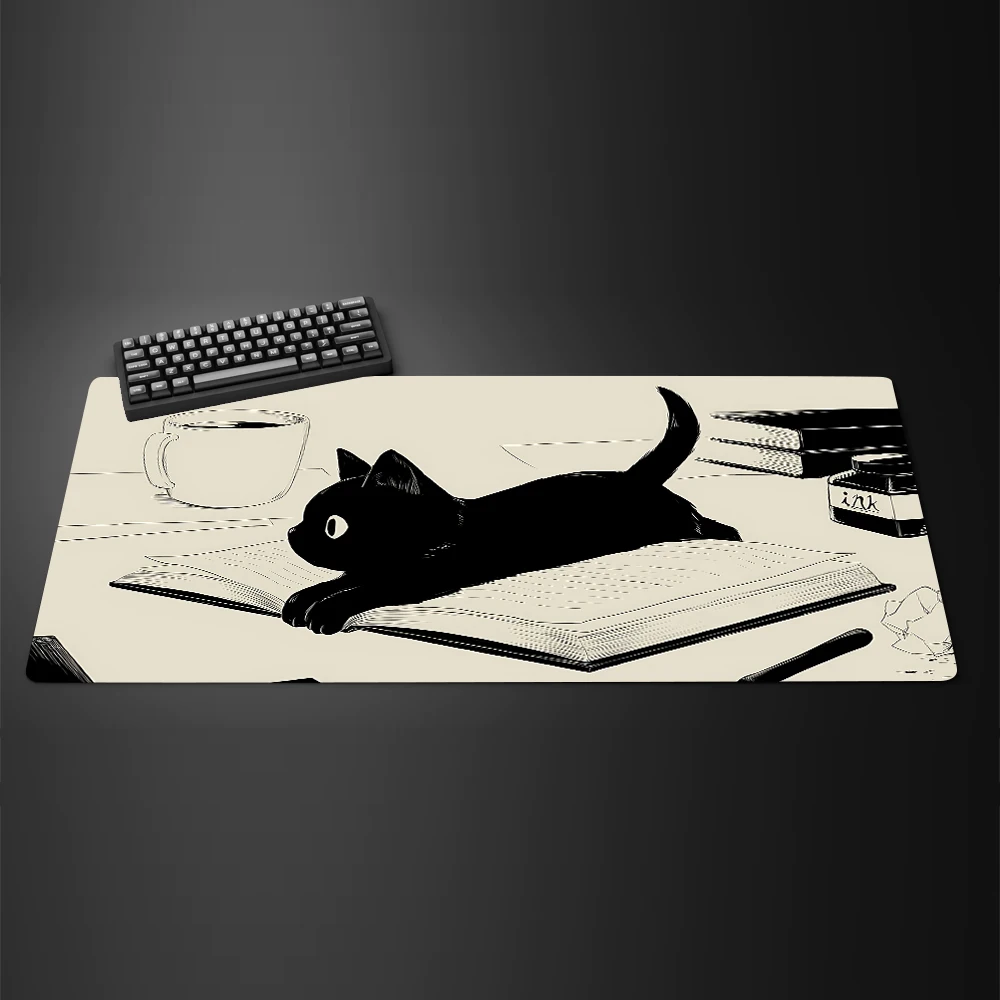 Black Ink Cat Anime Mouspad XL - Mousepad Xl Extended recension och pris