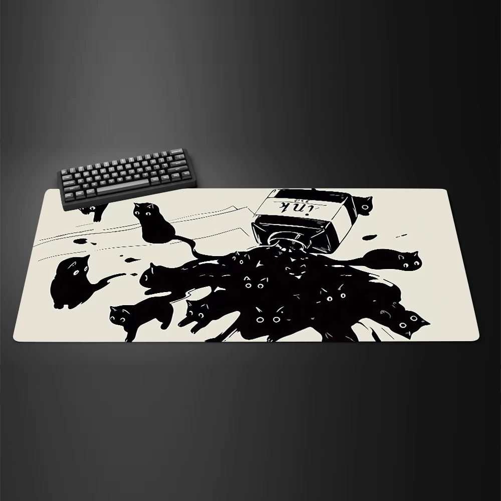 Black Ink Cat Anime Mouspad XL - Mousepad Xl Extended recension och pris