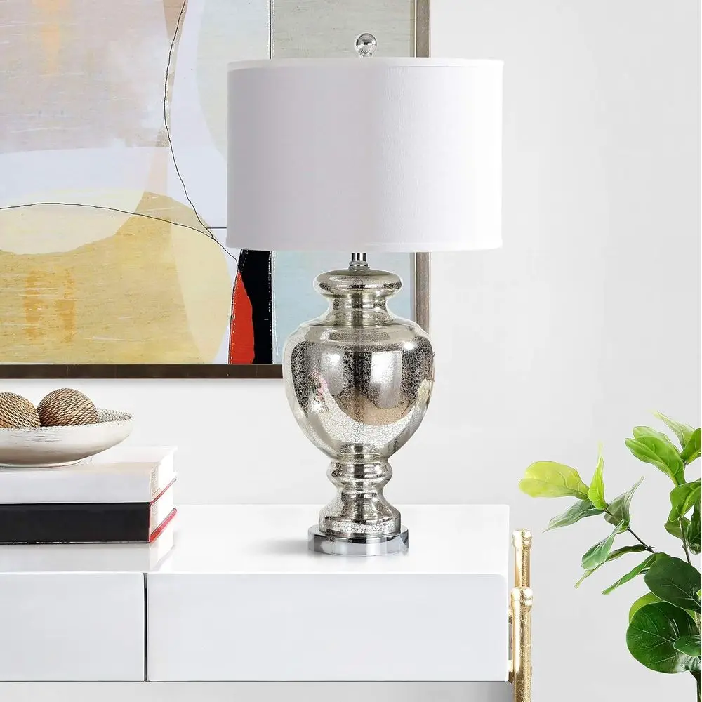 Mercury Silver Crackle Glass 2 - Home Office Room recension och pris