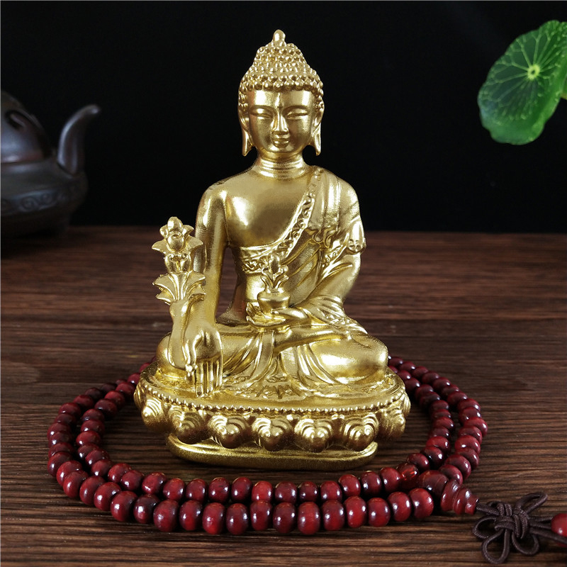 Goldn Medicine Buddha Statue W - Home Office Feng Shui recension och pris