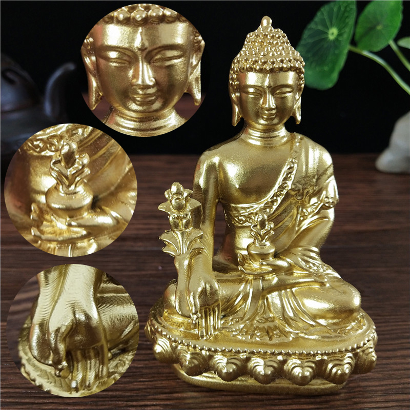 Goldn Medicine Buddha Statue W - Home Office Feng Shui recension och pris