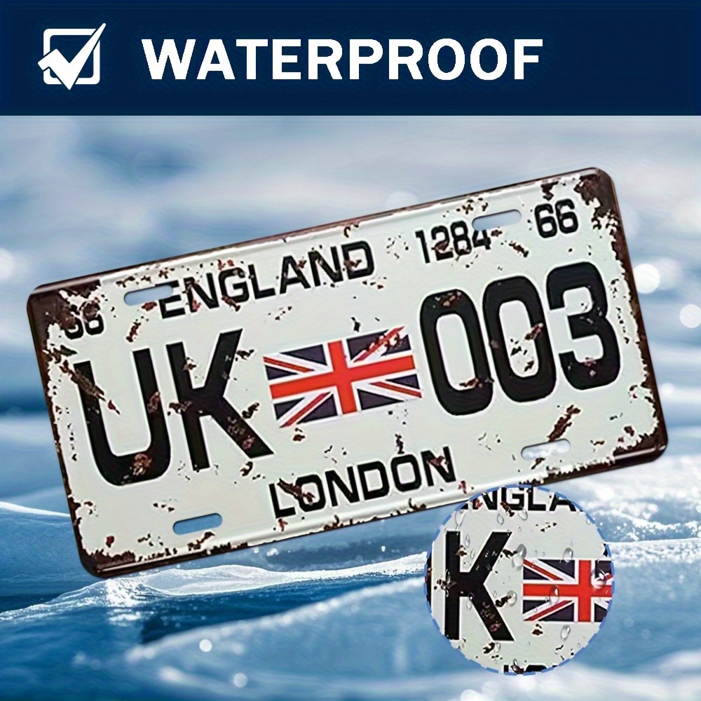 Vintage London UK License Plat - Home Office London recension och pris