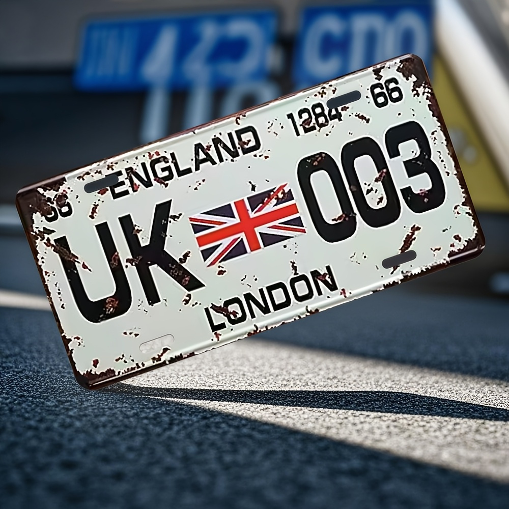 Vintage London UK License Plat - Home Office London recension och pris