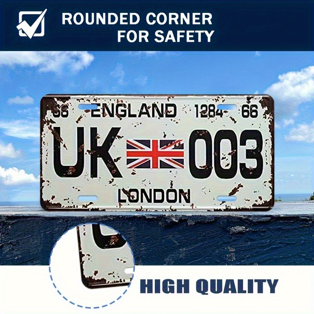 Vintage London UK License Plat - Home Office London recension och pris