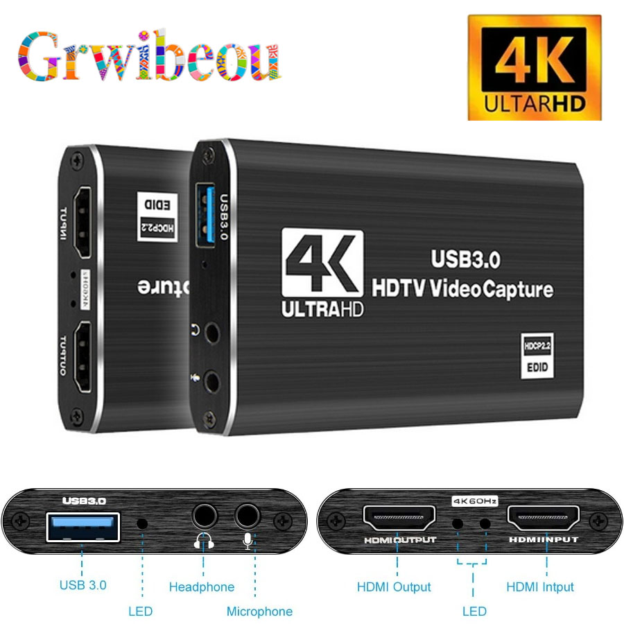 4K USB 3.0 Video Capture Card  - Webcam Hd 1080P recension och pris
