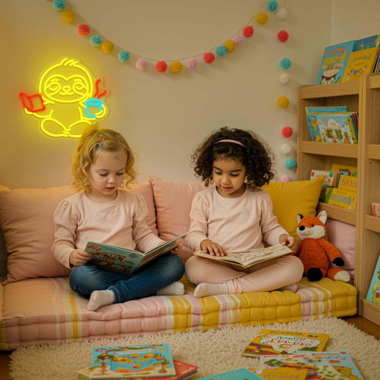 Sloth Neon Sign USB Dimmable L - Home Office Room recension och pris