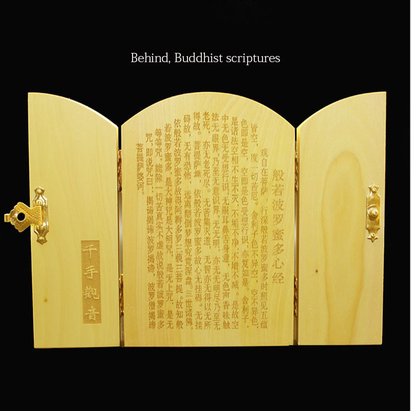 wood carving Guanyin, God of W - Home Office Feng Shui recension och pris