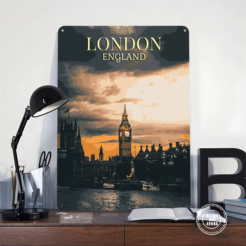 Vintage London Tinplate Poster - Home Office London recension och pris