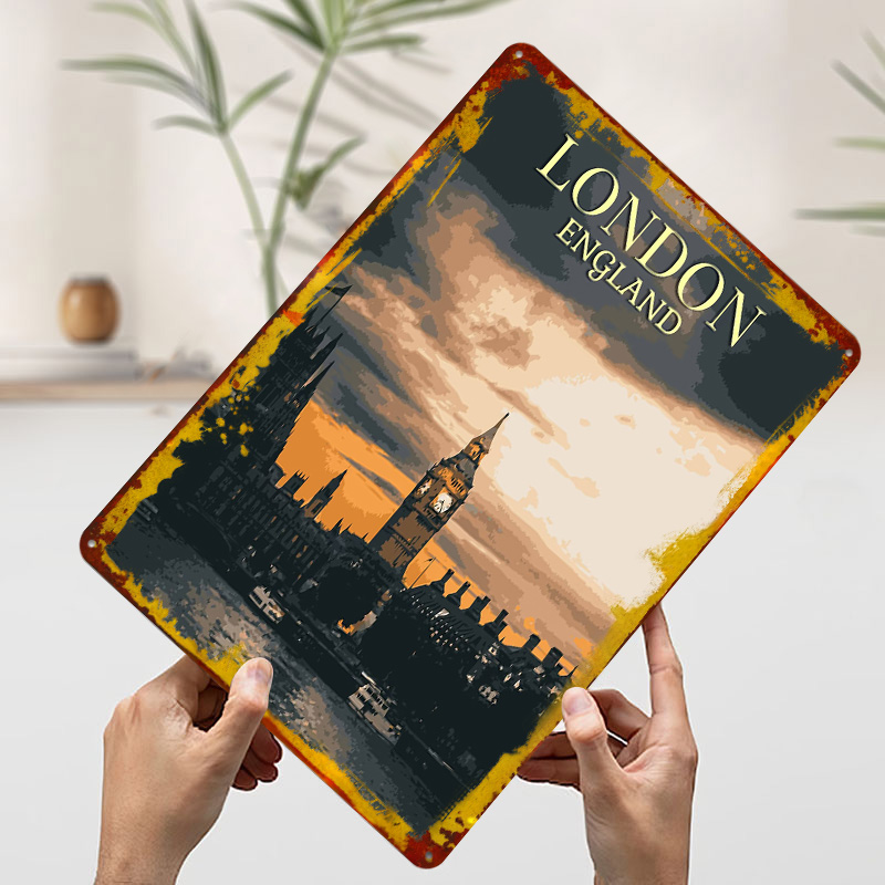 Vintage London Tinplate Poster - Home Office London recension och pris
