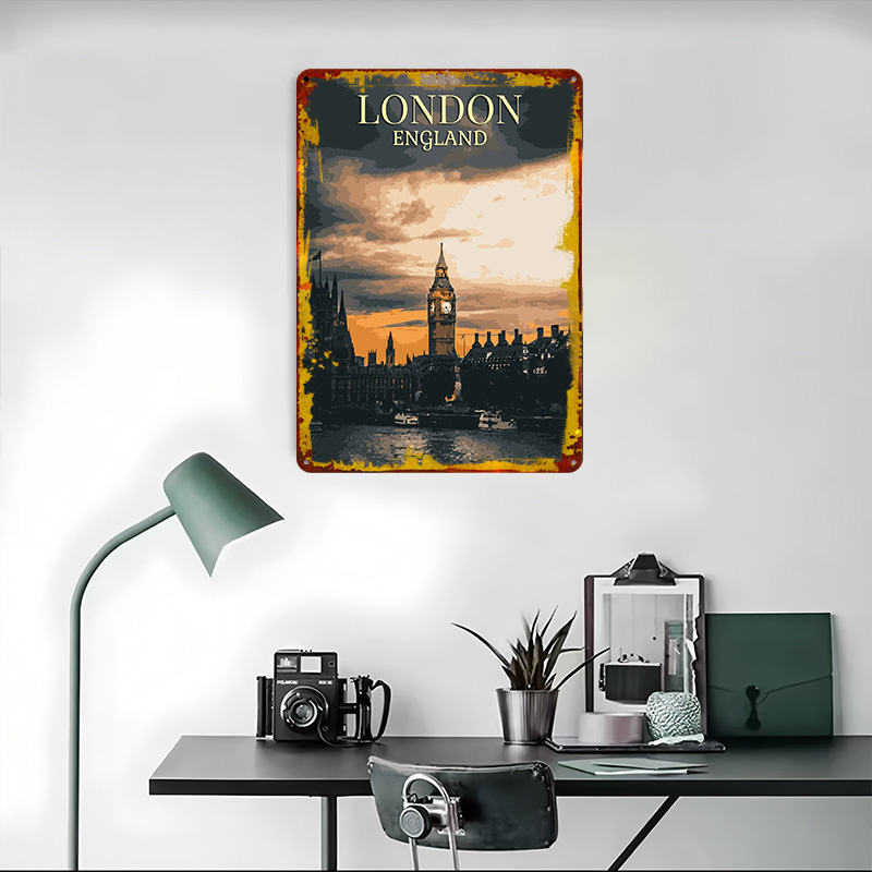 Vintage London Tinplate Poster - Home Office London recension och pris