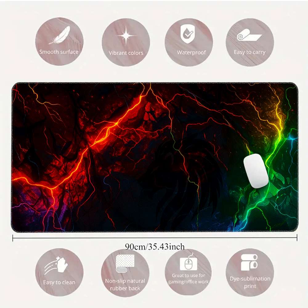 Colorful Lightning Gaming Mous - Mousepad Xl Extended recension och pris