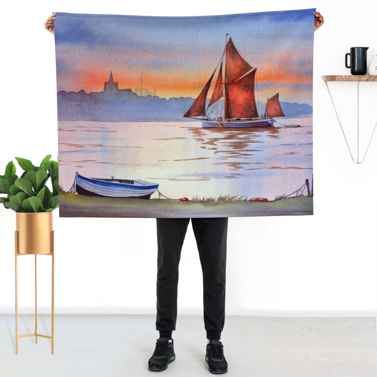 Thames Barge At Maldon Essex E - Home Office England recension och pris