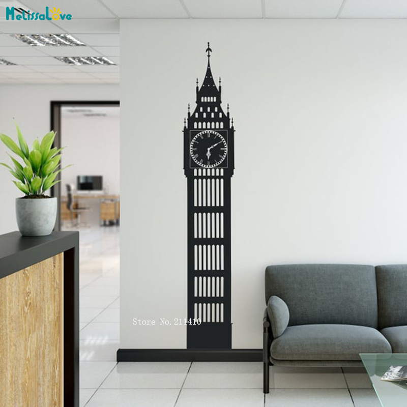 Clock Shape Wall Sticker Londo - Home Office England recension och pris