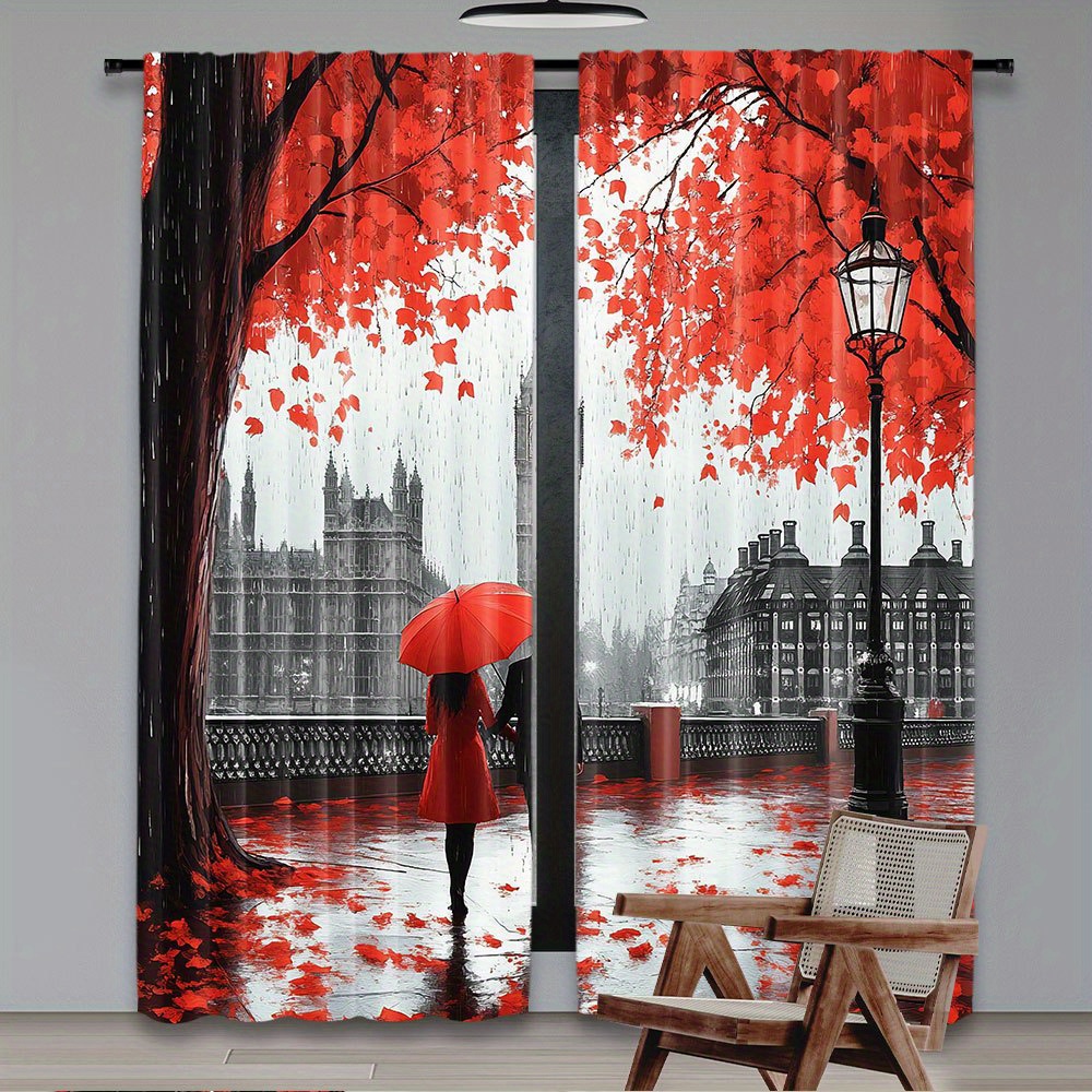 Romantic Autumn Red Leaves Cur - Home Office London recension och pris