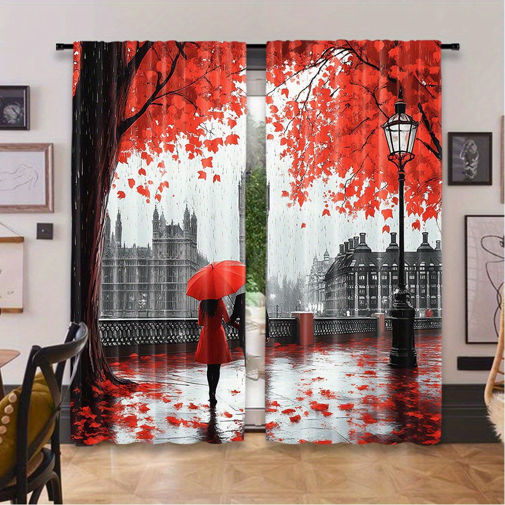 Romantic Autumn Red Leaves Cur - Home Office London recension och pris