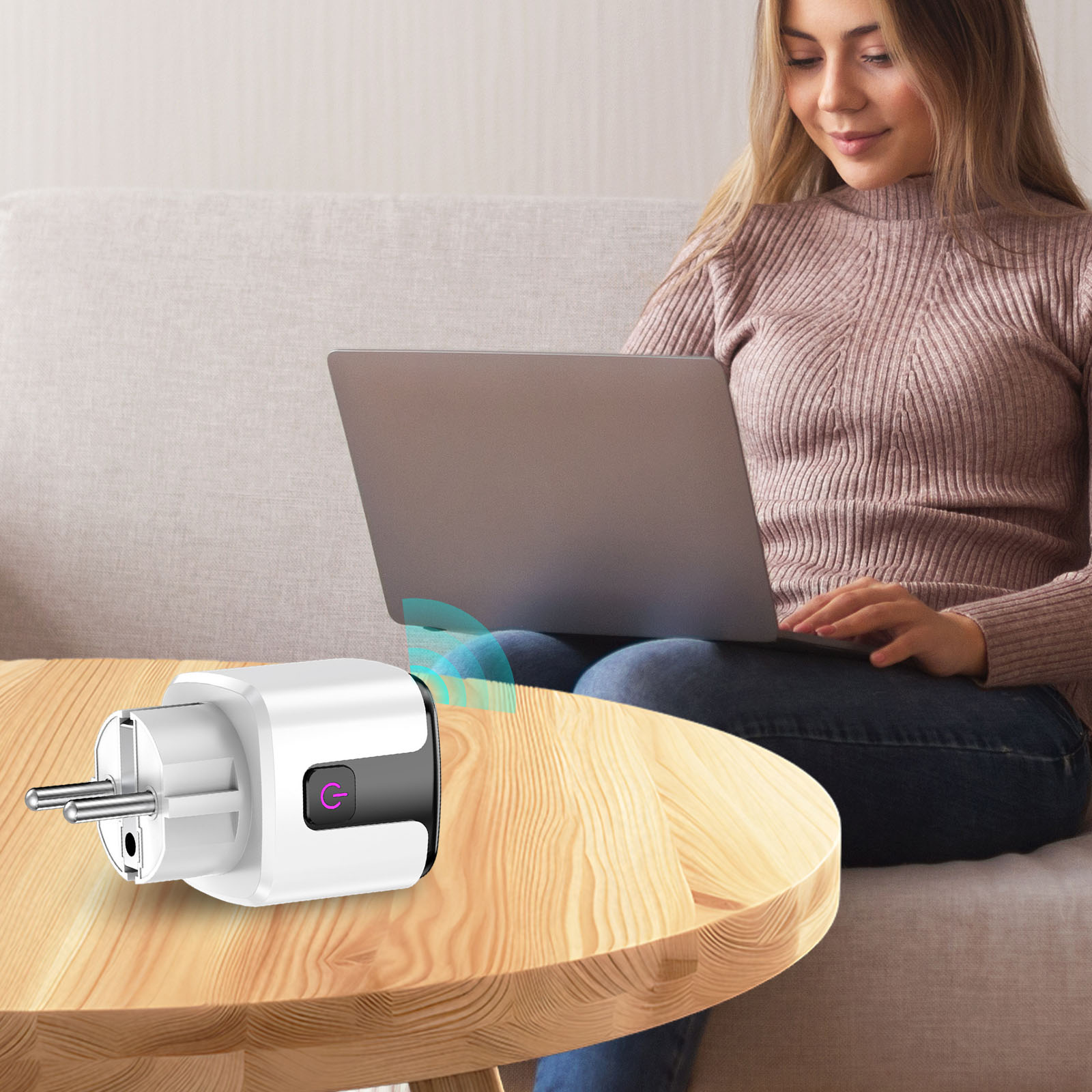 Wi-Fi & BT Smart Outlet Works  - Home Office Google recension och pris