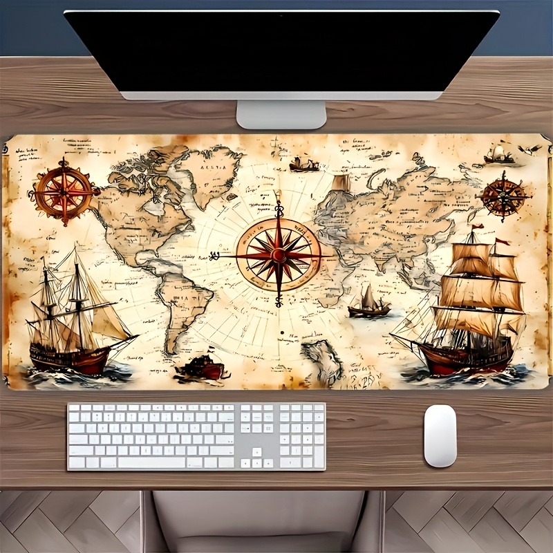 1 Piece Retro Nautical Chart D - Mousepad Xl Extended recension och pris